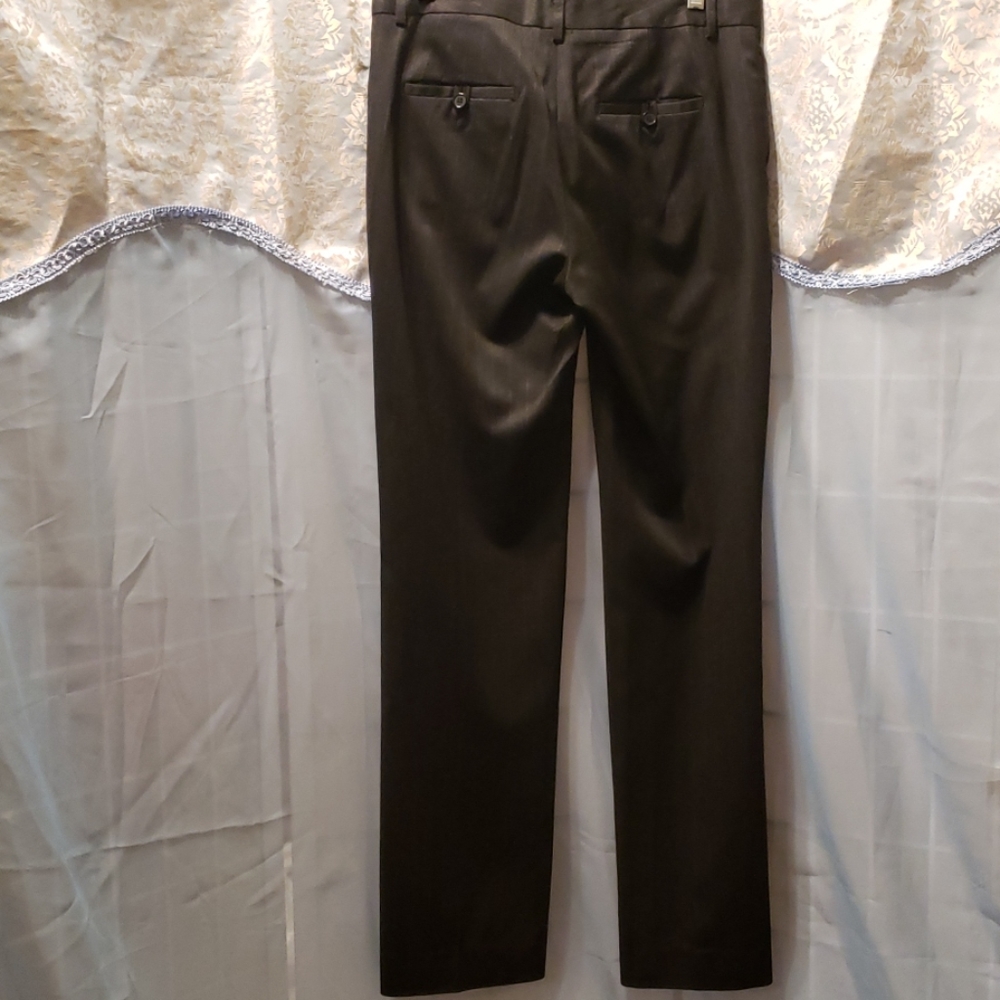 Zara Basic Charcoal Grey Polyester Blend Pinstrip… - image 6